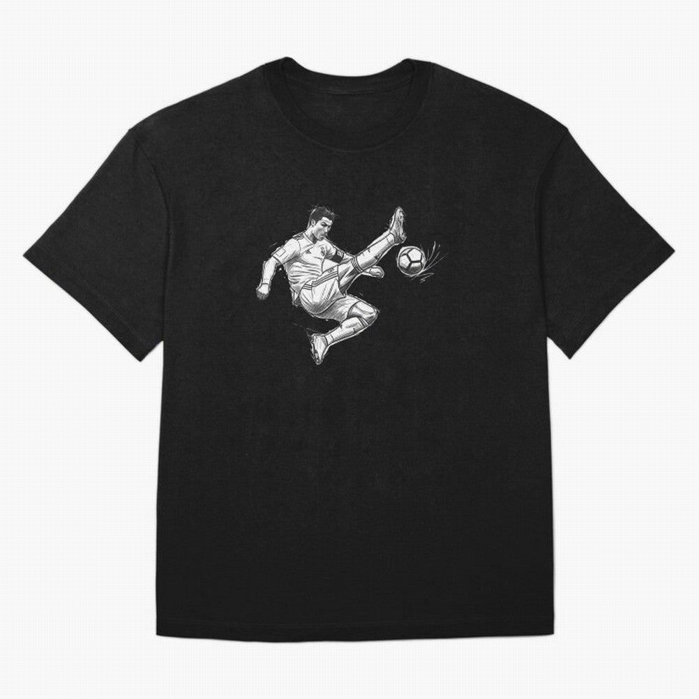 The King: Cristiano Ronaldo Oversized T-Shirt Build the FIFA World Cup 2026 Group Stage Journey through Cristiano Ronaldo Highlights, France and Portugal Pride, Football Passion, Legendary Performances, Festival Vibes and Supporter Community; Made
