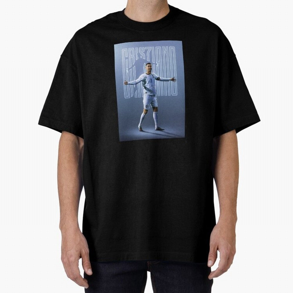 Football Royalty: Cristiano Ronaldo Oversized T-Shirt Back Your Heroes with Global Football Passion for FIFA World Cup 2026, Highlighting Neymar, Haaland and Cristiano Ronaldo, England, Tournament Hype, Historic Matchups, Family Viewing Parties and