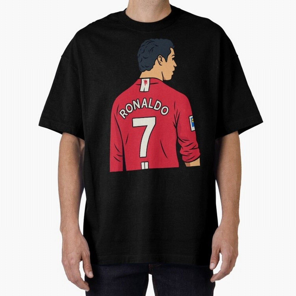 Cristiano Ronaldo Oversized T-Shirt Celebrate Golden Goal Energy in Global Football Passion for FIFA World Cup 2026 Group Stage, Featuring Messi, CR7 and Mbappe, Spain, Champion Mindset, Group Stage Buzz, Knockout Tension and Passionate Fan