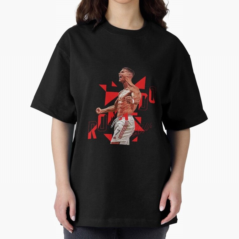 Cristiano Ronaldo Oversized T-Shirt Follow Every Goal of Match Day Hype around FIFA World Cup 2026 Group Stage, Haaland and Mbappe, Brazil, Portugal and Argentina, Tournament Hype, Historic Matchups, Family Viewing Parties and Global Sports Pride;