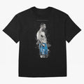 Abstract Football Player Celebration Artwork For Men And Gift For Soccer Fans Oversized T-Shirt Represent the Passion of FIFA World Cup 2026 Group Stage Spirit, Featuring Portugal, Haaland and Mbappe, Football Passion, Legendary Performances,