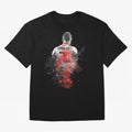 Abstract Football Player Portrait Retro Poster Art For Men, Gift For Soccer Fans Oversized T-Shirt Refresh the FIFA World Cup 2026 USA Canada Mexico Journey through Cristiano Ronaldo Highlights, Argentina and Brazil Pride, Football Festival