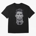 Retro Football Legend Portrait Illustration For Men And Gift For Soccer Fans Oversized T-Shirt Embrace Match Day Hype around FIFA World Cup 2026 Group Stage, Messi, Neymar and Mbappe, Spain, Classic Soccer Heritage, Championship Pressure, Fan