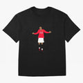 Cristiano Ronaldo Goal Celebration Illustration Oversized T-Shirt Show Championship Spirit for FIFA World Cup 2026 USA Canada Mexico Spirit, Centered on Argentina and Brazil, Messi, Neymar and Mbappe, Soccer Culture, Superstar Moments, National