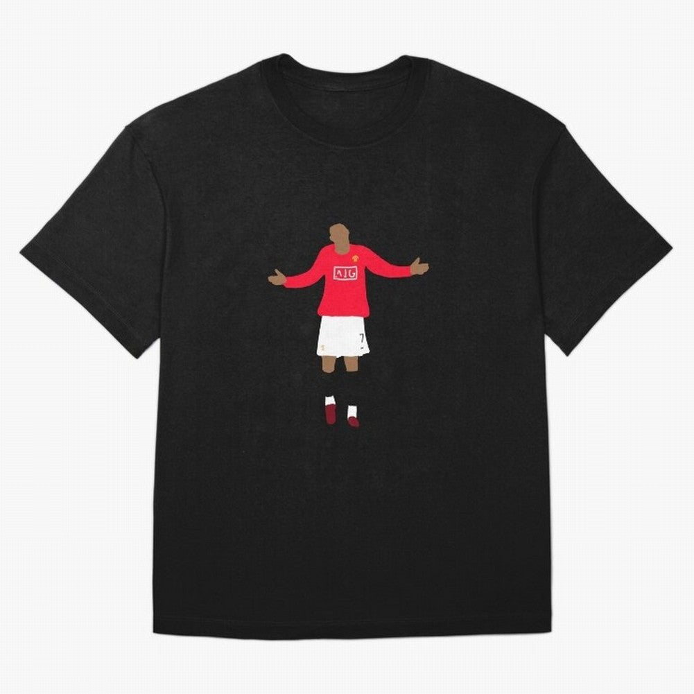 Cristiano Ronaldo Goal Celebration Illustration Oversized T-Shirt Show Championship Spirit for FIFA World Cup 2026 USA Canada Mexico Spirit, Centered on Argentina and Brazil, Messi, Neymar and Mbappe, Soccer Culture, Superstar Moments, National