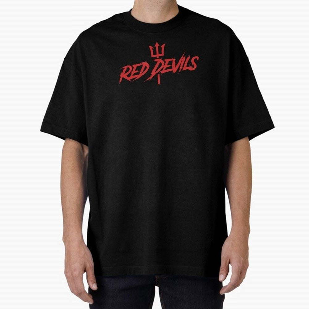 Red Devils Oversized T-Shirt Make Every Kick Count in Global Football Passion for FIFA World Cup 2026, Centered on Cristiano Ronaldo, Portugal, Spain and Germany, Football Festival Excitement, Trophy Ambitions, Country Rivalries and Star Player
