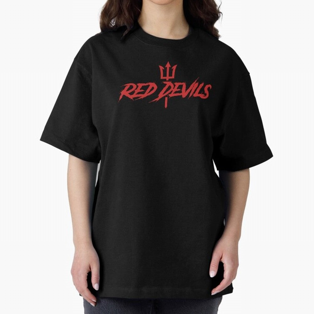 Red Devils Oversized T-Shirt Make Every Kick Count in Global Football Passion for FIFA World Cup 2026, Centered on Cristiano Ronaldo, Portugal, Spain and Germany, Football Festival Excitement, Trophy Ambitions, Country Rivalries and Star Player