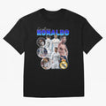 CR7 Real Madrid Poster ¨C For Football Fans and Gift For Ronaldo Supporters Oversized T-Shirt Capture FIFA World Cup 2026 USA Canada Mexico Highlighting Haaland and Mbappe, Portugal Energy, Supporter Pride, Iconic Celebrations, Legendary Names and