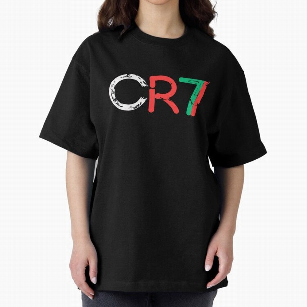 CR7 Portugal Colors Poster For Football Fans, Gift For Soccer Lovers Oversized T-Shirt Relive FIFA World Cup 2026 for Fans of Cristiano Ronaldo, Haaland and CR7 and Argentina, Bringing Game Day Rituals, Football Legends, Country Pride and the Road