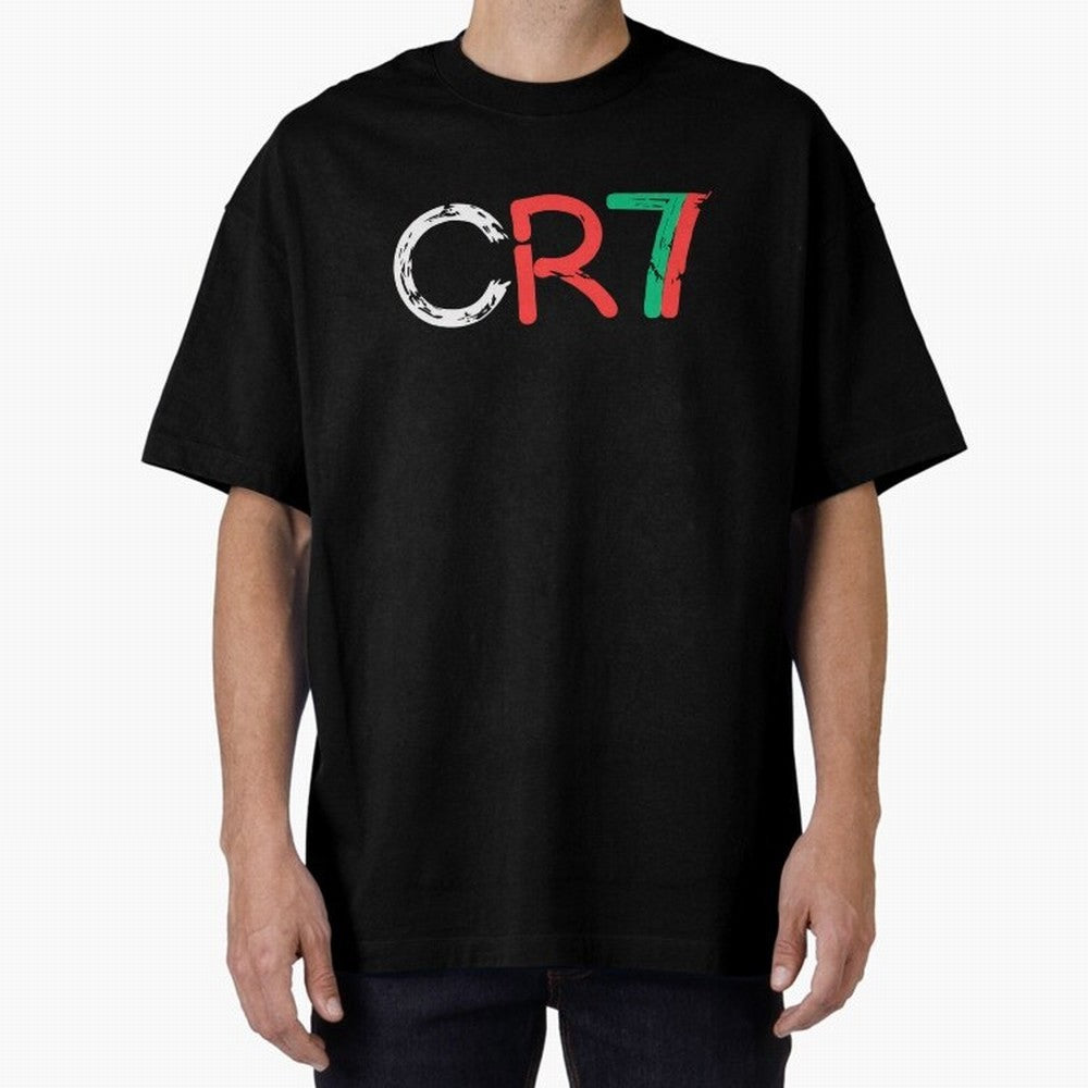 CR7 Portugal Colors Poster For Football Fans, Gift For Soccer Lovers Oversized T-Shirt Relive FIFA World Cup 2026 for Fans of Cristiano Ronaldo, Haaland and CR7 and Argentina, Bringing Game Day Rituals, Football Legends, Country Pride and the Road