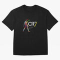 Cr7 Cristiano Ronaldo Signature Classic Oversized T-Shirt Celebrate the Road through Match Day Hype around FIFA World Cup 2026, Haaland and Mbappe, Brazil, Vintage Soccer Flavor, Modern Football Stars, National Flags and Final Night Emotion;