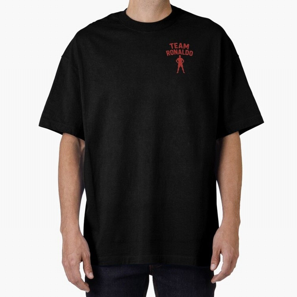 Team Ronaldo | CR7 team | For Fans Oversized T-Shirt Show Your Tournament Heart for FIFA World Cup 2026 Group Stage Built around Messi, Portugal, Spain and Germany Energy, Sports Nostalgia, International Competition, Famous Players and