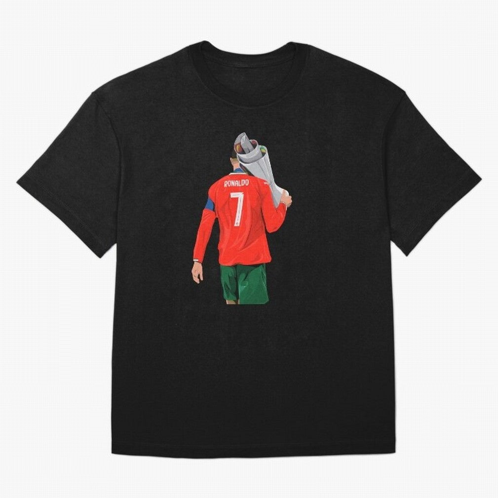 Cristiano Ronaldo Campion Oversized T-Shirt Discover FIFA World Cup 2026 USA Canada Mexico Spirit, Centered on France and Portugal, Messi and Cristiano Ronaldo, Global Supporter Spirit, Legendary Goals, National Colors and Tournament Celebration;