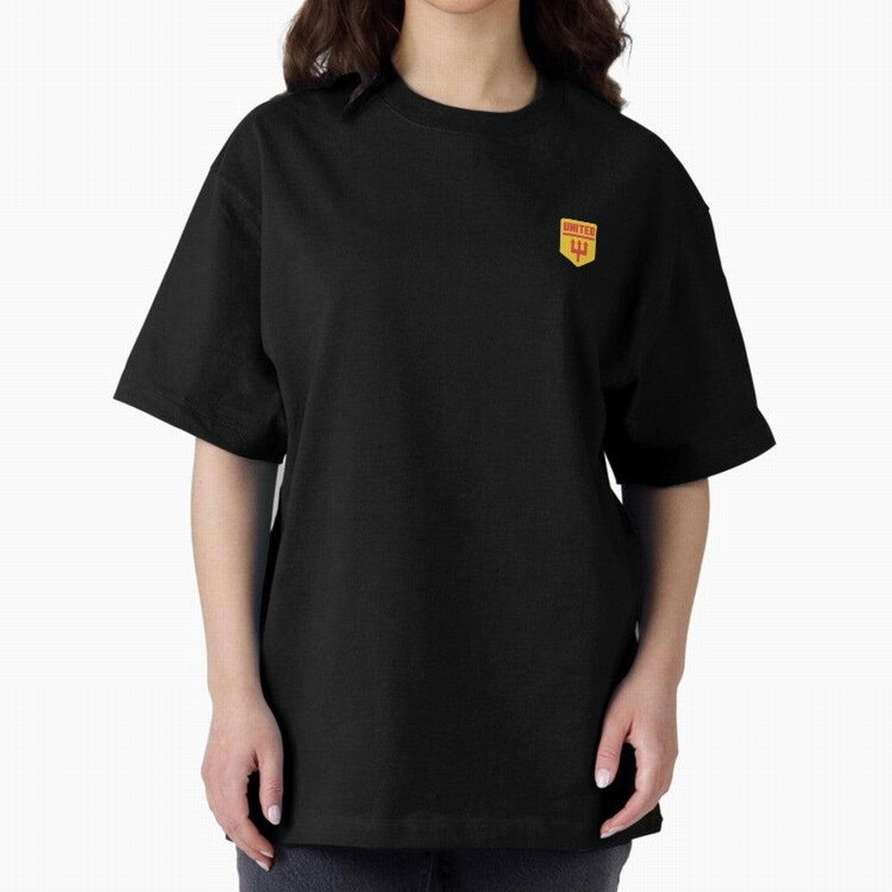 Manchester United Badge Oversized T-Shirt Back the Journey through the FIFA World Cup 2026 USA Canada Mexico Journey through Cristiano Ronaldo Highlights, Portugal, Spain and Germany Pride, Goal Celebration Energy, Supporter Heritage, Football
