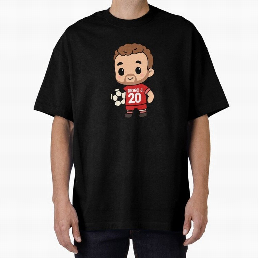 Diogo Jota jersey | manga | cute kawaii | by Nooby Draw Oversized T-Shirt Treasure FIFA World Cup 2026 USA Canada Mexico Spirit, Featuring France and Portugal, CR7, Stadium Chants, National Pride, Trophy Dreams and Unforgettable Football Memories;