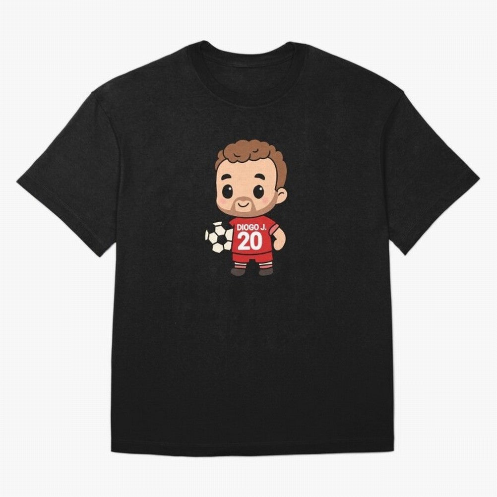 Diogo Jota jersey | manga | cute kawaii | by Nooby Draw Oversized T-Shirt Treasure FIFA World Cup 2026 USA Canada Mexico Spirit, Featuring France and Portugal, CR7, Stadium Chants, National Pride, Trophy Dreams and Unforgettable Football Memories;