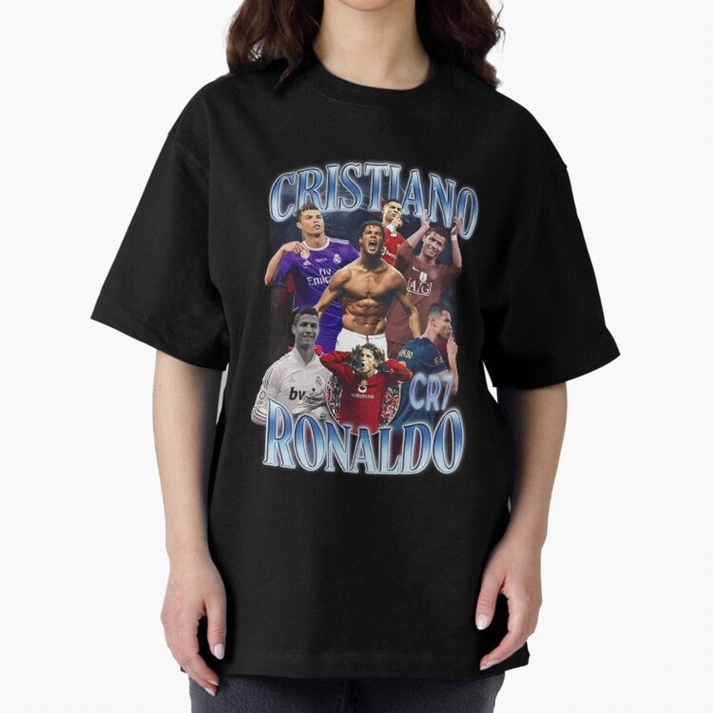 CR7 Oversized T-Shirt Relive the FIFA World Cup 2026 USA Canada Mexico Journey through Neymar, Haaland and Cristiano Ronaldo Highlights, Argentina, France and Brazil Pride, Stadium Chants, National Pride, Trophy Dreams and Unforgettable Football