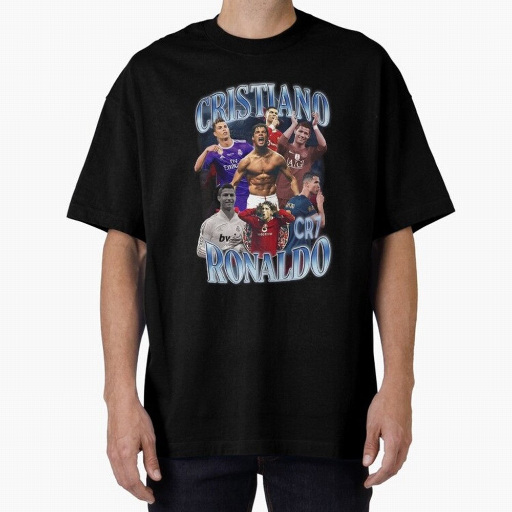 CR7 Oversized T-Shirt Relive the FIFA World Cup 2026 USA Canada Mexico Journey through Neymar, Haaland and Cristiano Ronaldo Highlights, Argentina, France and Brazil Pride, Stadium Chants, National Pride, Trophy Dreams and Unforgettable Football