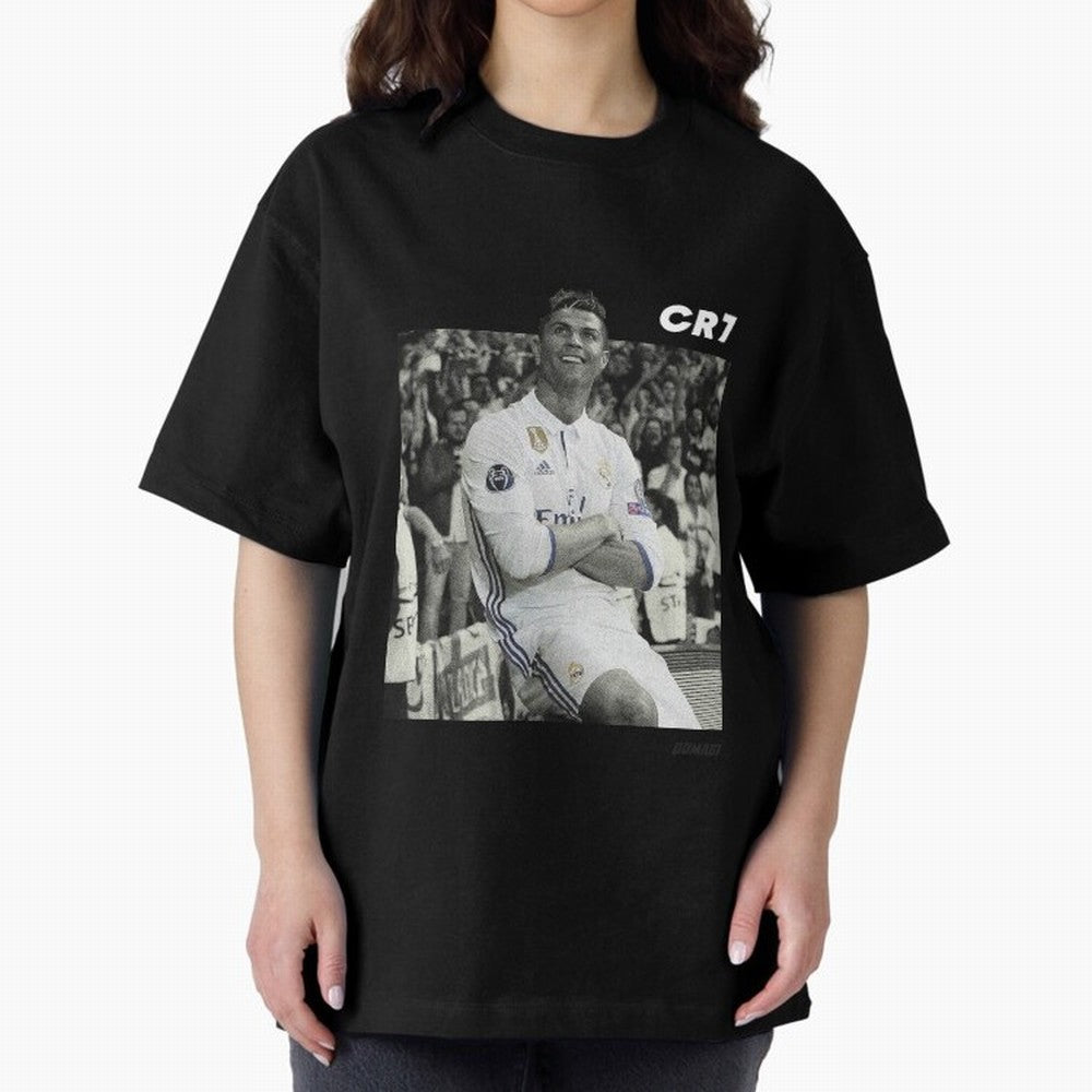 Cristiano Ronaldo | MR. CHAMPIONS LEAGUE Oversized T-Shirt Celebrate Fan Favorites in Match Day Hype around FIFA World Cup 2026, Haaland and Mbappe, Germany, Soccer Culture, Superstar Moments, National Team Dreams and Competitive Fire; Perfect for