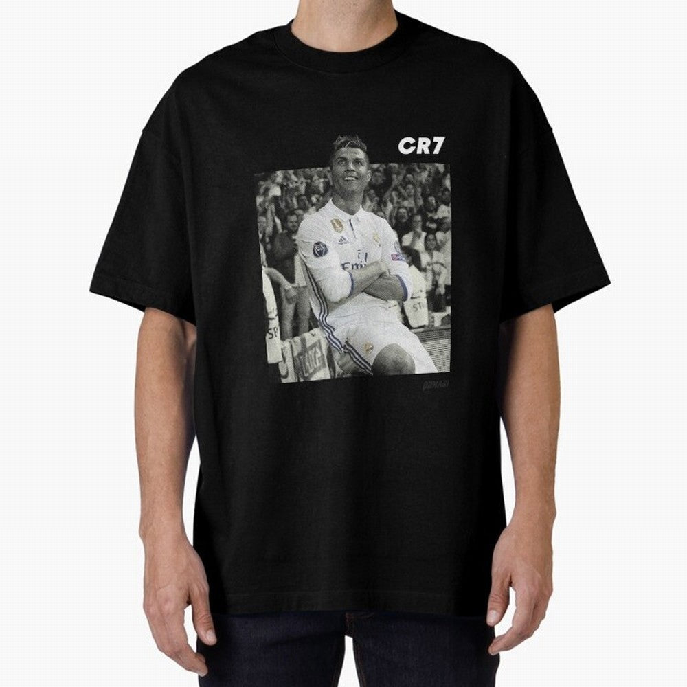 Cristiano Ronaldo | MR. CHAMPIONS LEAGUE Oversized T-Shirt Celebrate Fan Favorites in Match Day Hype around FIFA World Cup 2026, Haaland and Mbappe, Germany, Soccer Culture, Superstar Moments, National Team Dreams and Competitive Fire; Perfect for
