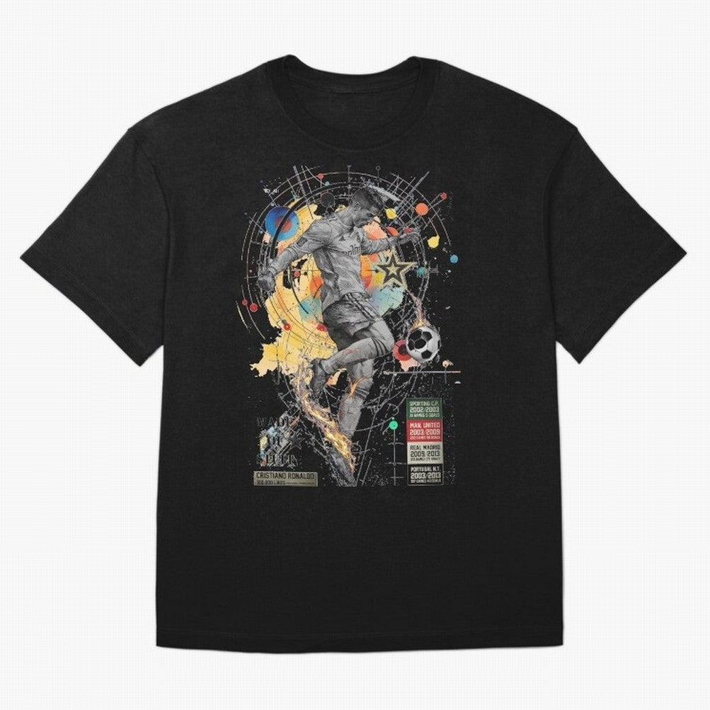 Cristiano Ronaldo Football Playmaker Oversized T-Shirt Bring Retro Soccer Energy to FIFA World Cup 2026 USA Canada Mexico Spirit, Connected to Spain and Netherlands, CR7, Tournament Hype, Historic Matchups, Family Viewing Parties and Global Sports