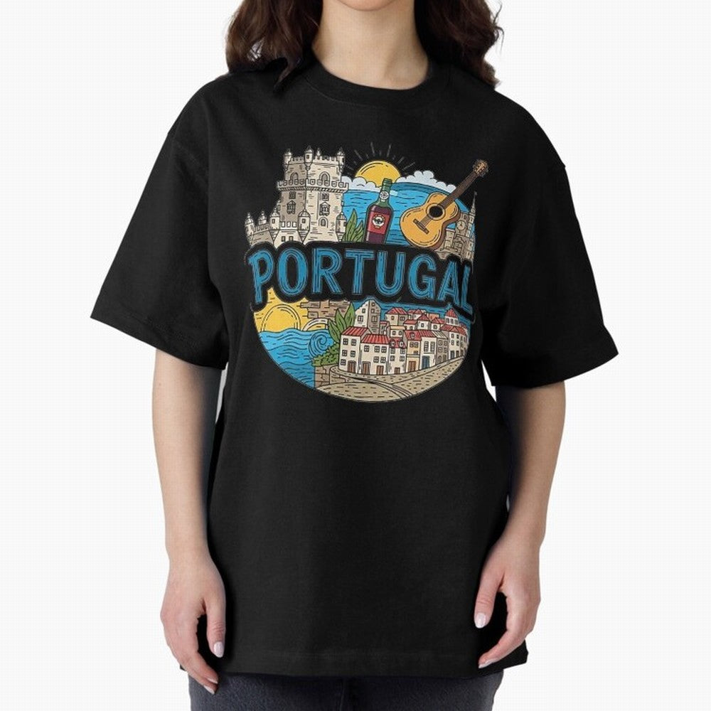 PORTUGAL Oversized T-Shirt Show Love for Legendary Goals in the FIFA World Cup 2026 Journey through Messi, CR7 and Mbappe Highlights, England and Germany Pride, Fan Favorite Moments, National Team Passion, Big Match Drama and Soccer History; Made
