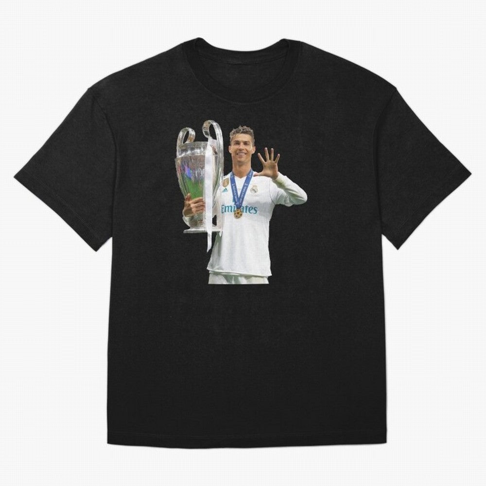 Cristiano Ronaldo with the cup Oversized T-Shirt Celebrate the Magic of the FIFA World Cup 2026 USA Canada Mexico Journey through Messi Highlights, Portugal Pride, Football Passion, Legendary Performances, Festival Vibes and Supporter Community;