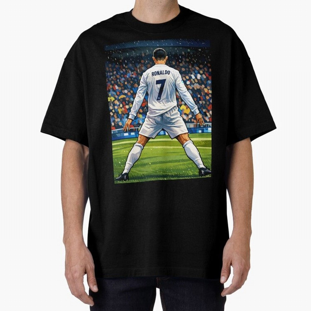 CR7 Oversized T-Shirt Support Your Favorite Stars during FIFA World Cup 2026 with Cristiano Ronaldo, Haaland and CR7, Argentina Energy, Champion Mindset, Group Stage Buzz, Knockout Tension and Passionate Fan Culture; Ideal for Passionate Fans Who