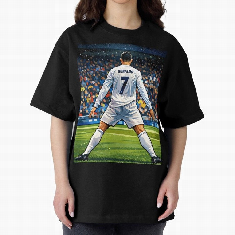 CR7 Oversized T-Shirt Support Your Favorite Stars during FIFA World Cup 2026 with Cristiano Ronaldo, Haaland and CR7, Argentina Energy, Champion Mindset, Group Stage Buzz, Knockout Tension and Passionate Fan Culture; Ideal for Passionate Fans Who