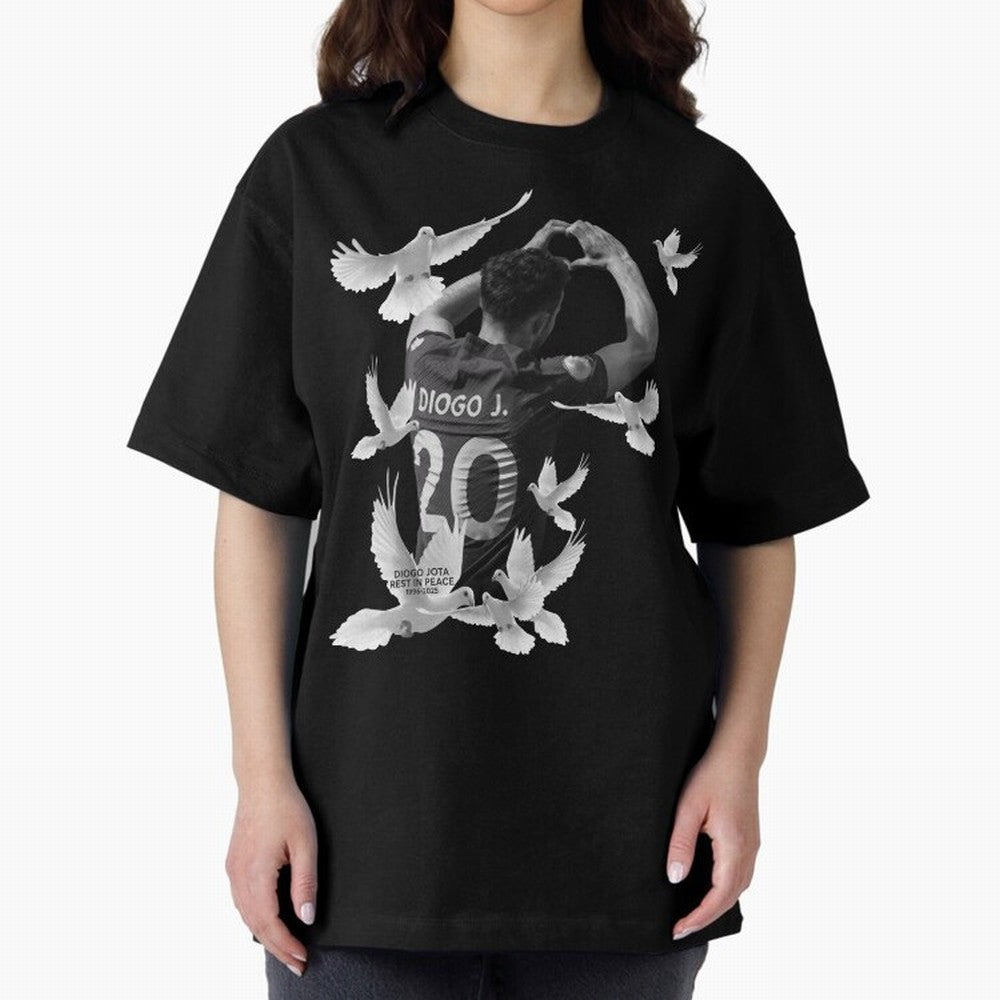 Diogo Jota rest in peace Oversized T-Shirt Celebrate Global Football Passion for FIFA World Cup 2026 Group Stage, with Messi, Neymar and Mbappe, Brazil, Portugal and Argentina, Champion Mindset, Group Stage Buzz, Knockout Tension and Passionate Fan