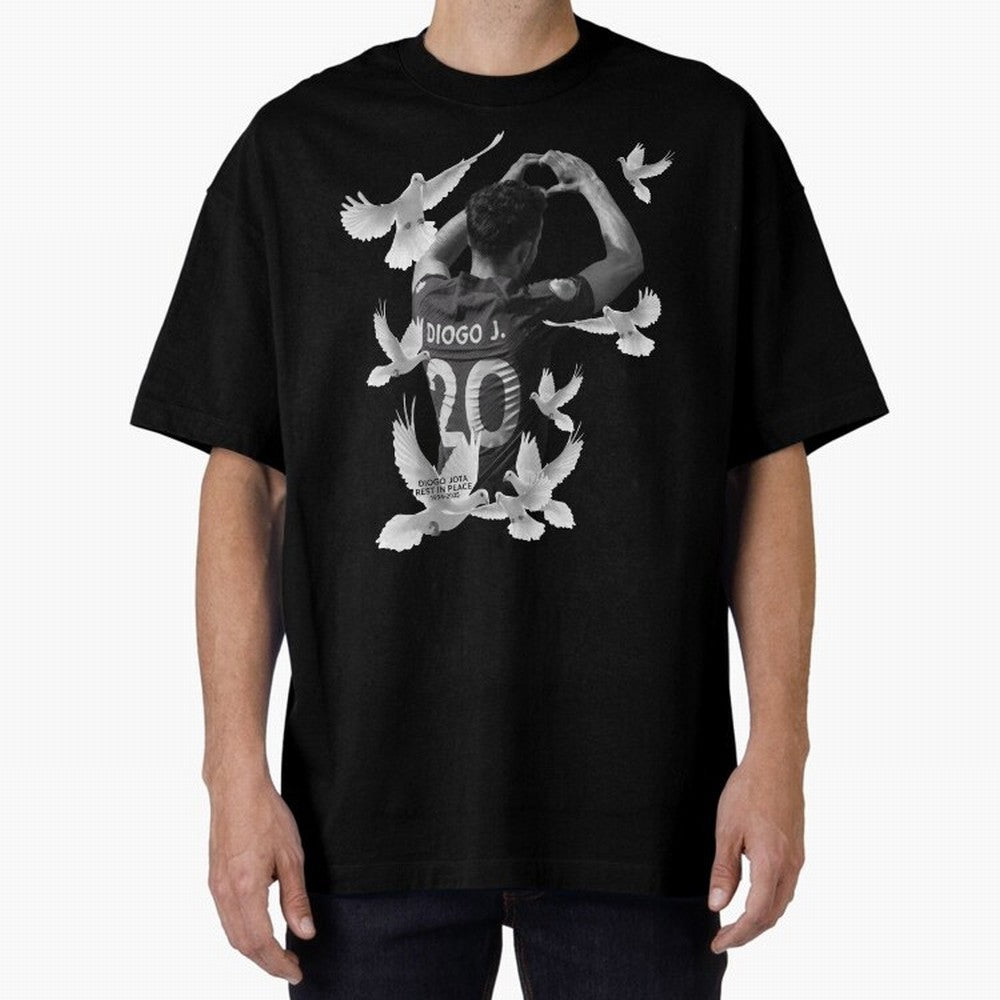 Diogo Jota rest in peace Oversized T-Shirt Celebrate Global Football Passion for FIFA World Cup 2026 Group Stage, with Messi, Neymar and Mbappe, Brazil, Portugal and Argentina, Champion Mindset, Group Stage Buzz, Knockout Tension and Passionate Fan
