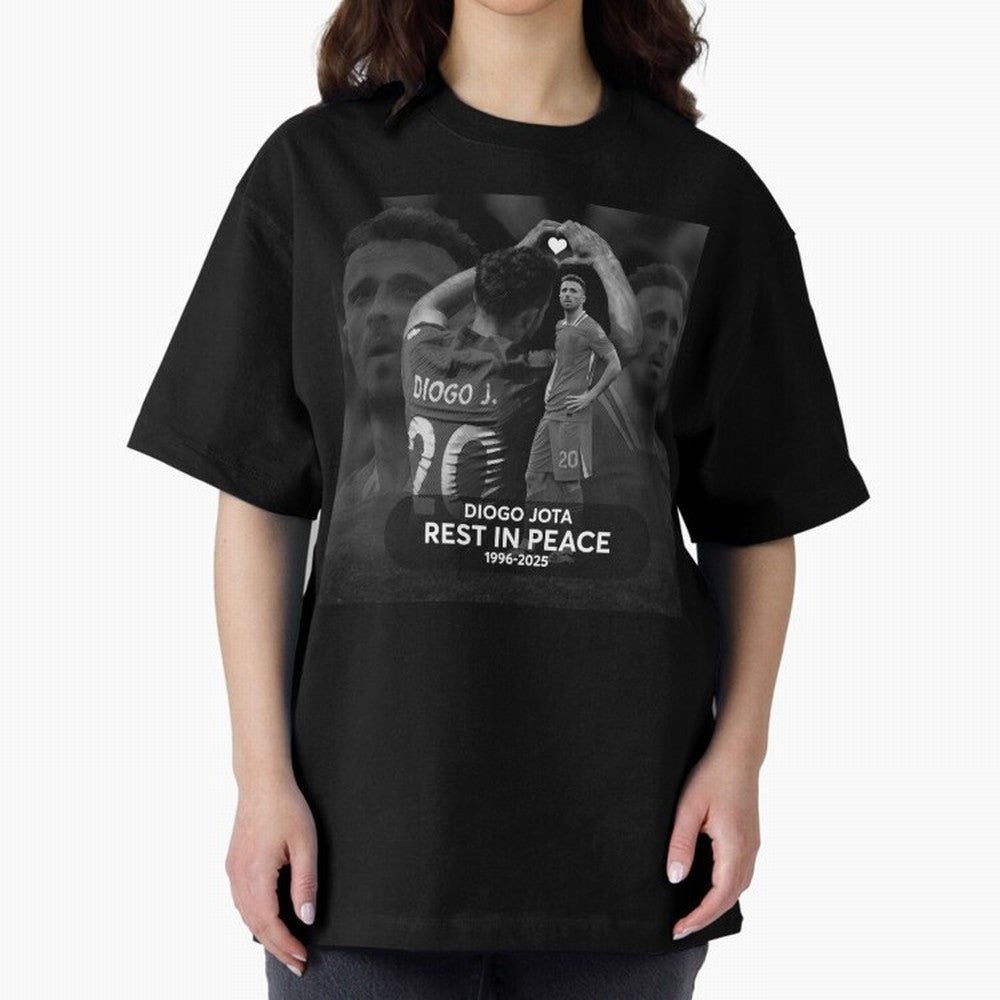 Diogo Jota rest in peace Oversized T-Shirt Represent the FIFA World Cup 2026 Group Stage Journey through Haaland and Mbappe Highlights, Germany Pride, Stadium Memories, Football Loyalty, International Chants and Championship Tradition; Made for
