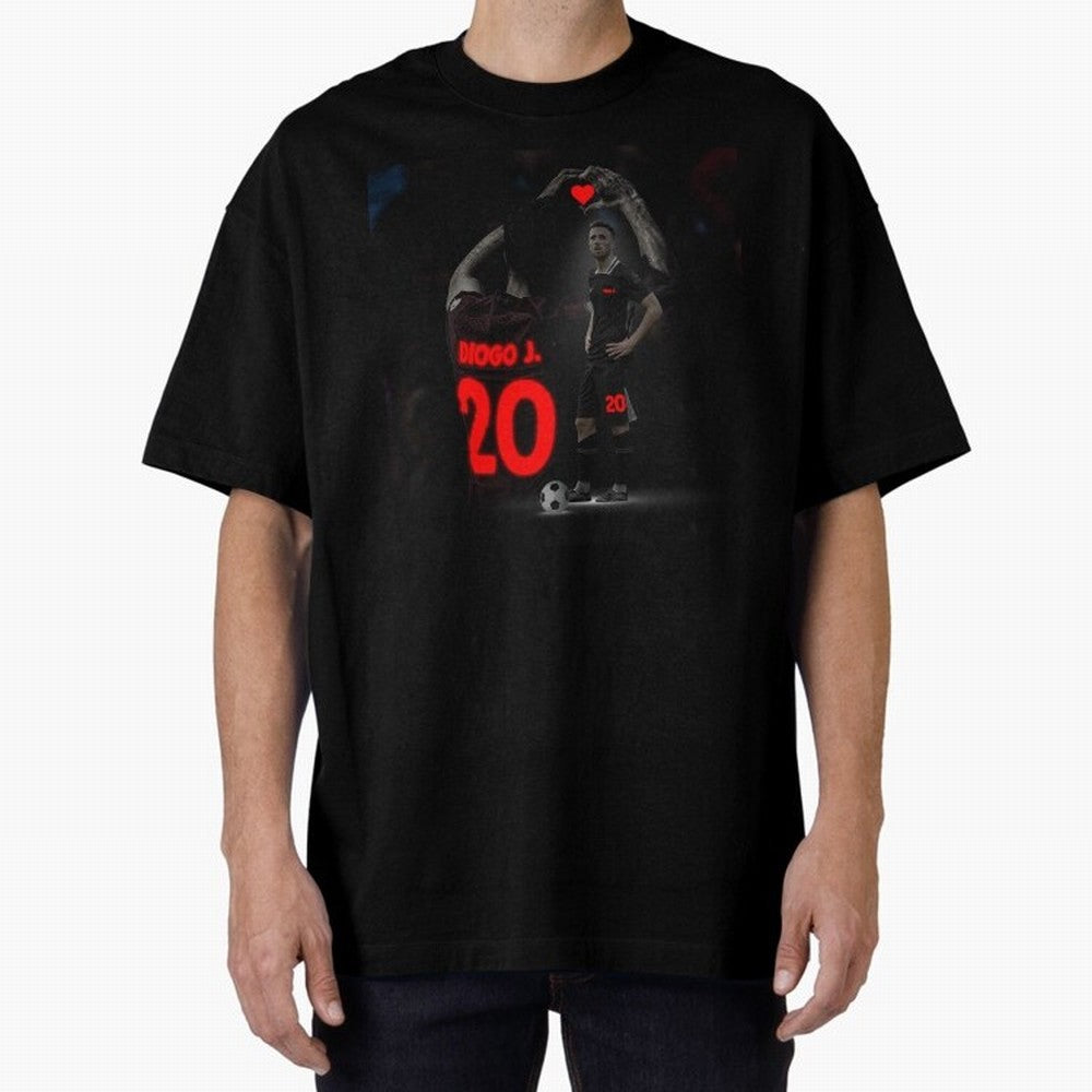 Diogo Jota poster Oversized T-Shirt Represent FIFA World Cup 2026 for Fans of Cristiano Ronaldo and Germany, Bringing Soccer Culture, Superstar Moments, National Team Dreams and Competitive Fire; Great for Watch Parties, Sports Bars, Family Nights,