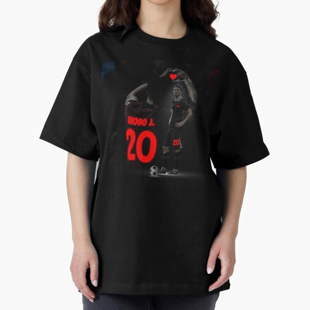 Diogo Jota poster Oversized T-Shirt Represent FIFA World Cup 2026 for Fans of Cristiano Ronaldo and Germany, Bringing Soccer Culture, Superstar Moments, National Team Dreams and Competitive Fire; Great for Watch Parties, Sports Bars, Family Nights,