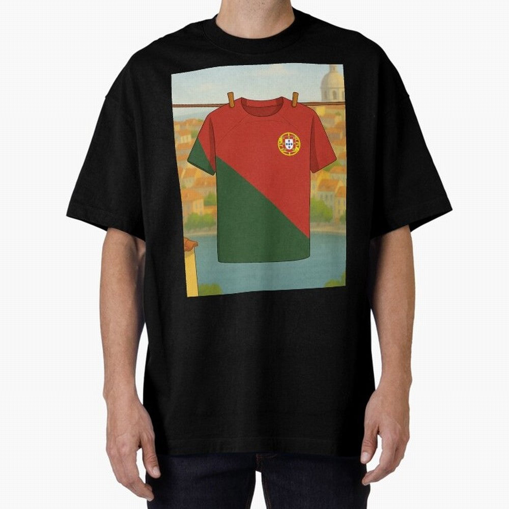 Our Love for Portugal Will never fade Oversized T-Shirt Bring International Match Energy to Global Football Passion for FIFA World Cup 2026 USA Canada Mexico, Capturing Cristiano Ronaldo, Germany, Stadium Chants, National Pride, Trophy Dreams and