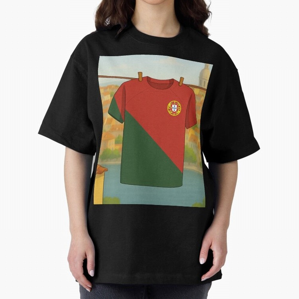 Our Love for Portugal Will never fade Oversized T-Shirt Bring International Match Energy to Global Football Passion for FIFA World Cup 2026 USA Canada Mexico, Capturing Cristiano Ronaldo, Germany, Stadium Chants, National Pride, Trophy Dreams and