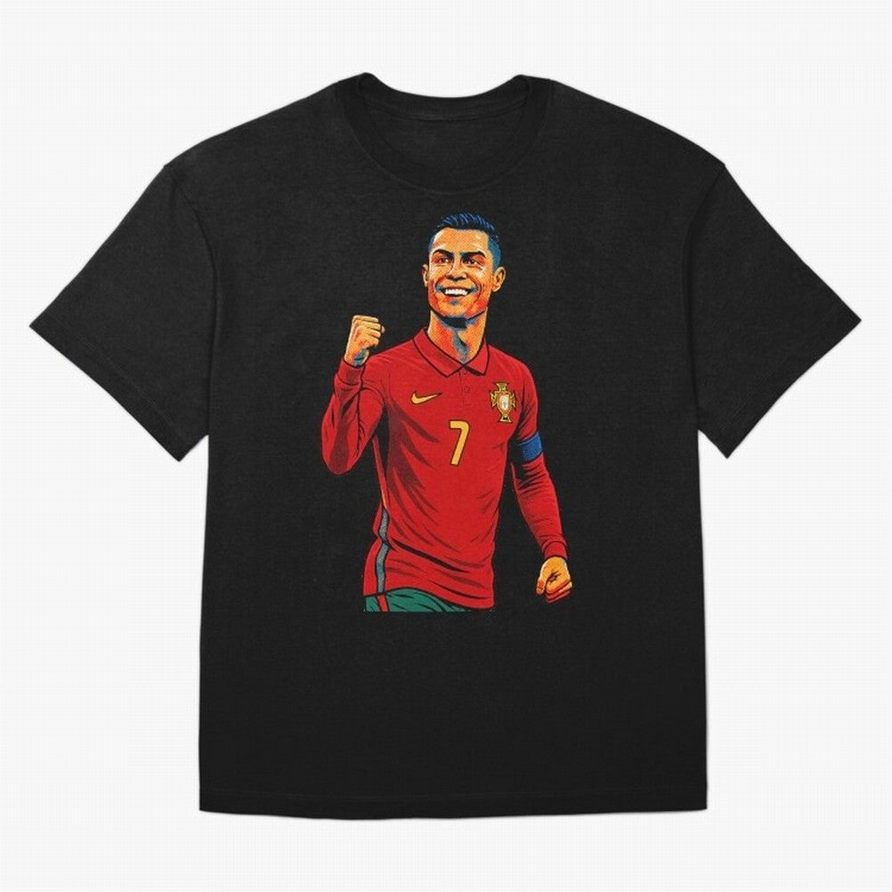 Cristiano Ronaldo Goal Pop Art Oversized T-Shirt Turn Up for the FIFA World Cup 2026 Journey through Cristiano Ronaldo Highlights, Germany Pride, Game Day Rituals, Football Legends, Country Pride and the Road to the Final; Ideal for Passionate Fans