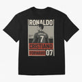 CR7 Legacy ¨C Cold Blooded Greatness Poster Art Oversized T-Shirt Back the Journey through Global Football Passion for FIFA World Cup 2026, Inspired by Neymar, Haaland and Cristiano Ronaldo, Argentina, France and Brazil, Football History, Final