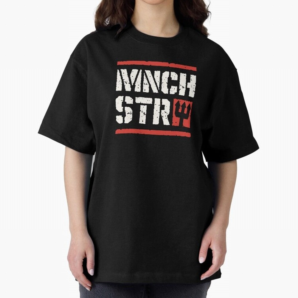 Manchester Oversized T-Shirt Step into Match Day Hype around FIFA World Cup 2026 USA Canada Mexico, Mbappe and Neymar, Spain and Netherlands, Match Day Excitement, Supporter Culture, Golden Goals and Global Football Passion; Ideal for Football