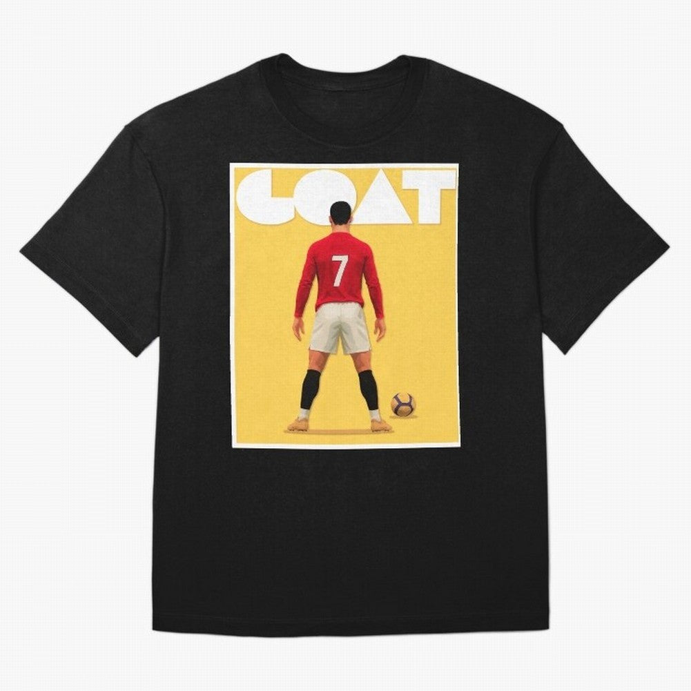 Cristiano Ronaldo Men's CR7 Football Jersey | Real Madrid GOAT Portugal Sports Shirt Fan Gift Oversized T-Shirt Show Your Love for FIFA World Cup 2026 USA Canada Mexico for Fans of Cristiano Ronaldo, Haaland and CR7 and Portugal, Bringing Worldwide