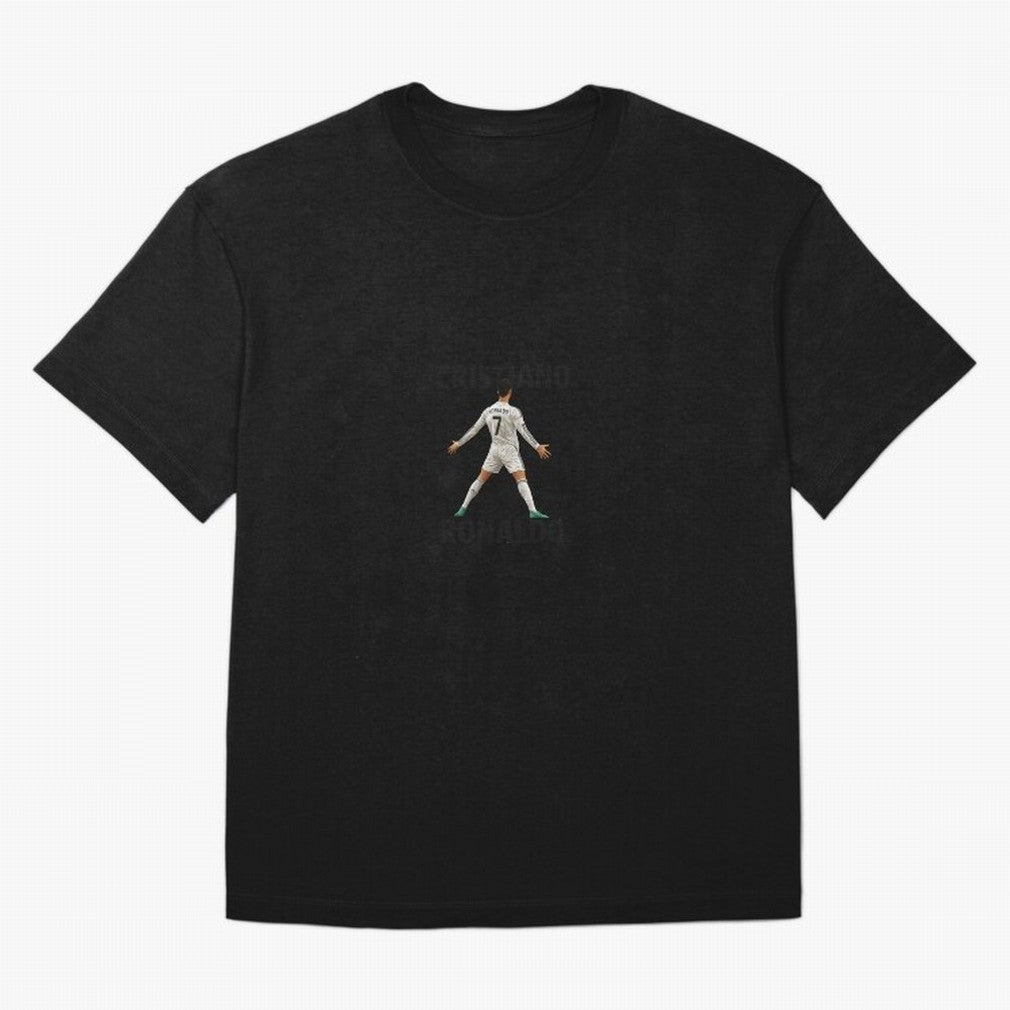 Cristiano Ronaldo ¨C Iconic Celebration Pose | Football Art Oversized T-Shirt Show Love for Legendary Goals in FIFA World Cup 2026 USA Canada Mexico for Fans of Haaland and Mbappe and Spain and Netherlands, Bringing Global Supporter Spirit,