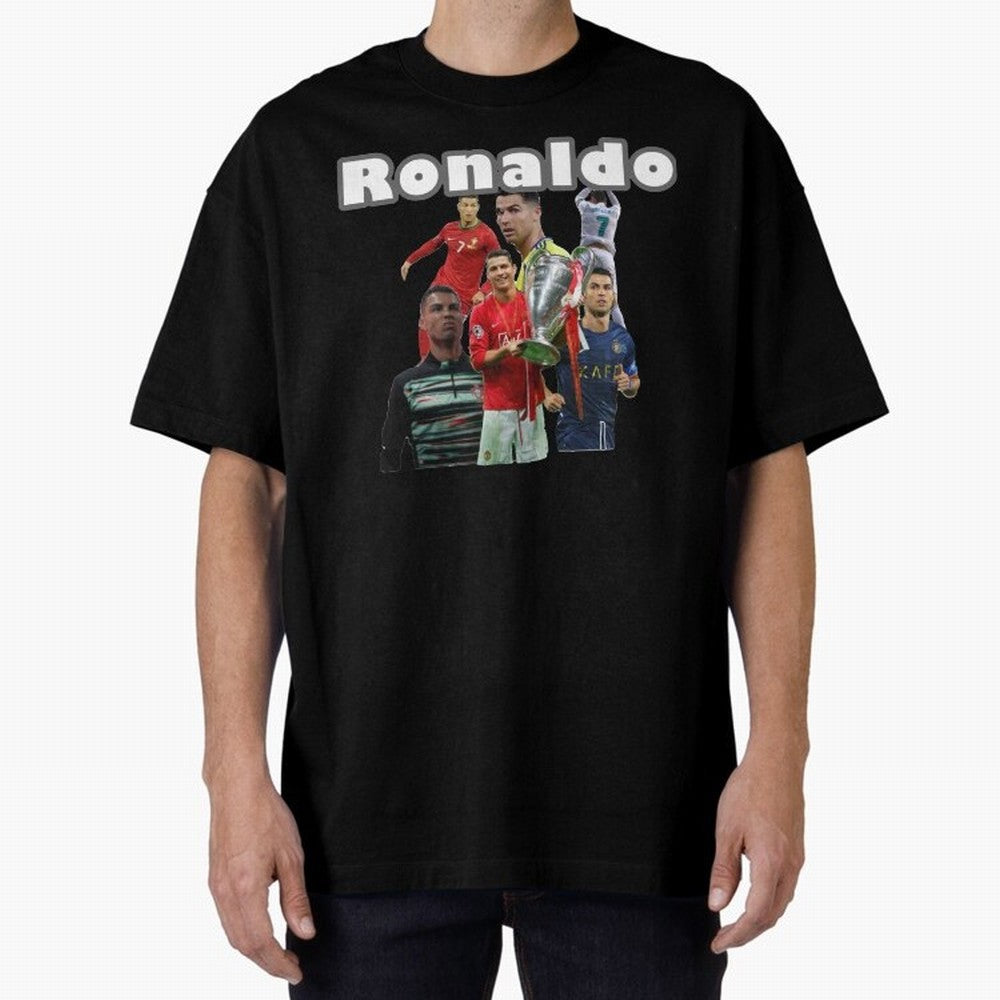 Cristiano Ronaldo Oversized T-Shirt Support Your Favorite Stars during FIFA World Cup 2026 Spirit, Centered on Portugal, Spain and Germany, Cristiano Ronaldo, Match Day Excitement, Supporter Culture, Golden Goals and Global Football Passion; Built