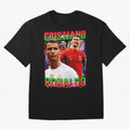 Cristiano Ronaldo Graphic Oversized T-Shirt Join the Global Buzz around the FIFA World Cup 2026 Journey through Neymar Highlights, France Pride, Football Passion, Legendary Performances, Festival Vibes and Supporter Community; Perfect for Fans,