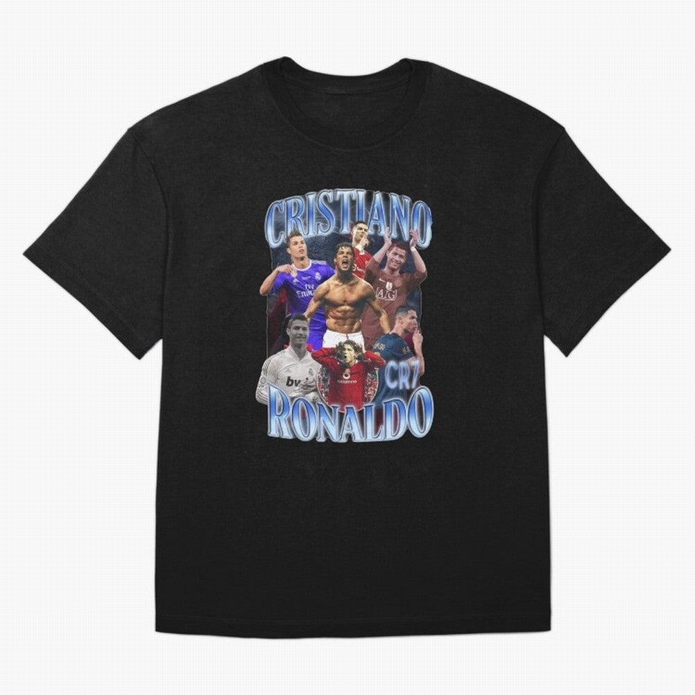 Cristiano Ronaldo GOAT Oversized T-Shirt Build Match Day Hype around FIFA World Cup 2026, Mbappe and Neymar, Spain, Game Day Rituals, Football Legends, Country Pride and the Road to the Final; Perfect for Supporters Who Want Bold Football Energy,