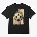 Soccer ball Oversized T-Shirt Capture Match Day Hype around FIFA World Cup 2026 USA Canada Mexico, Messi and Cristiano Ronaldo, Germany, Sports Nostalgia, International Competition, Famous Players and Unforgettable Victories; Made for Collectors