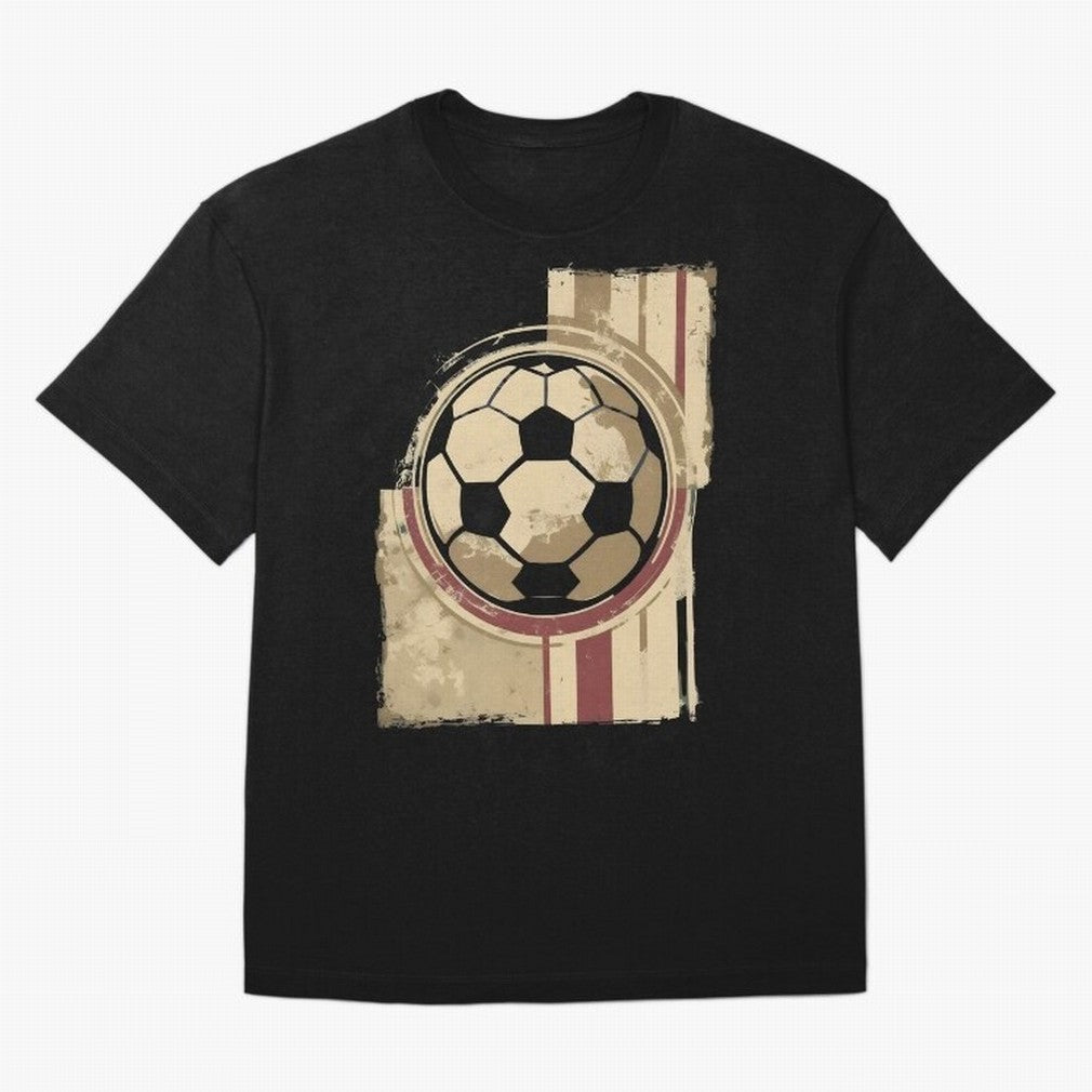 Soccer ball Oversized T-Shirt Capture Match Day Hype around FIFA World Cup 2026 USA Canada Mexico, Messi and Cristiano Ronaldo, Germany, Sports Nostalgia, International Competition, Famous Players and Unforgettable Victories; Made for Collectors