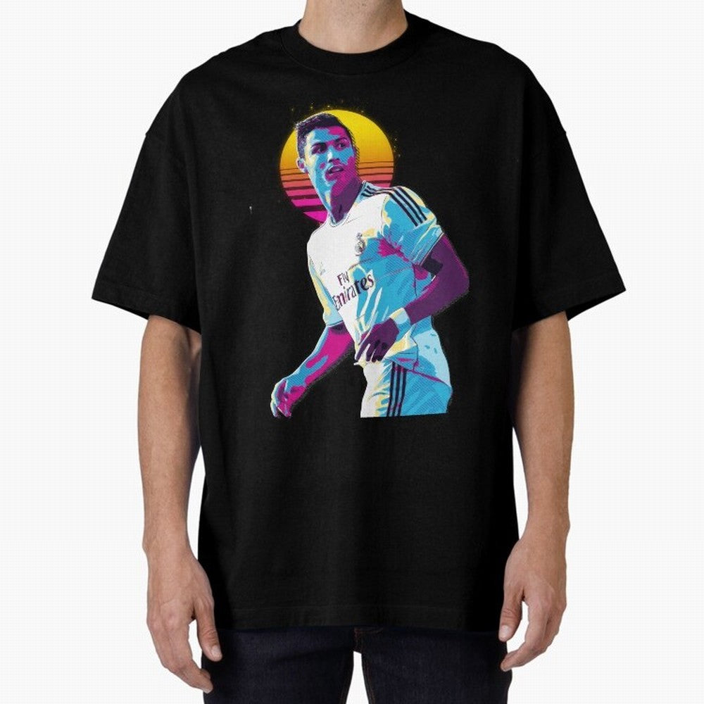 Christiano Ronaldo retro 2 Oversized T-Shirt Bring Legendary Rivalry Energy to Global Football Passion for FIFA World Cup 2026 Group Stage, Connected to Neymar, Haaland and Cristiano Ronaldo, Brazil, Portugal and Argentina, Match Day Excitement,