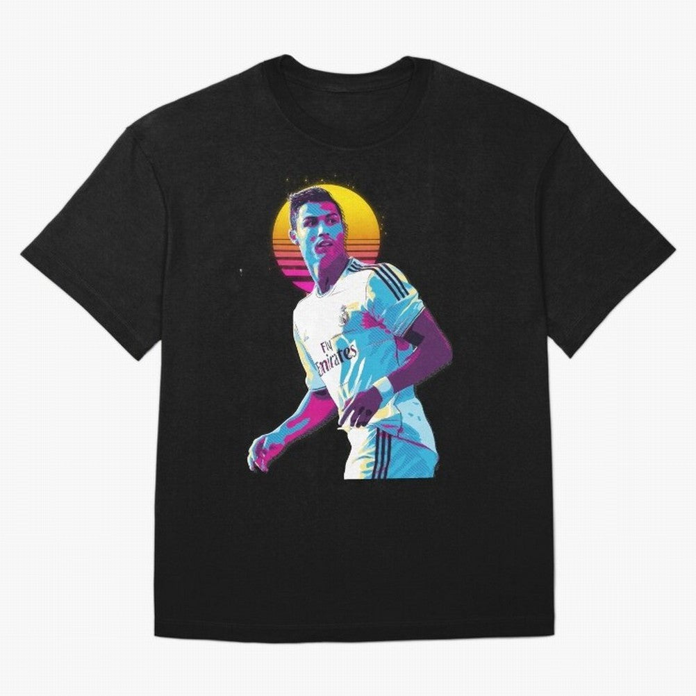 Christiano Ronaldo retro 2 Oversized T-Shirt Bring Legendary Rivalry Energy to Global Football Passion for FIFA World Cup 2026 Group Stage, Connected to Neymar, Haaland and Cristiano Ronaldo, Brazil, Portugal and Argentina, Match Day Excitement,