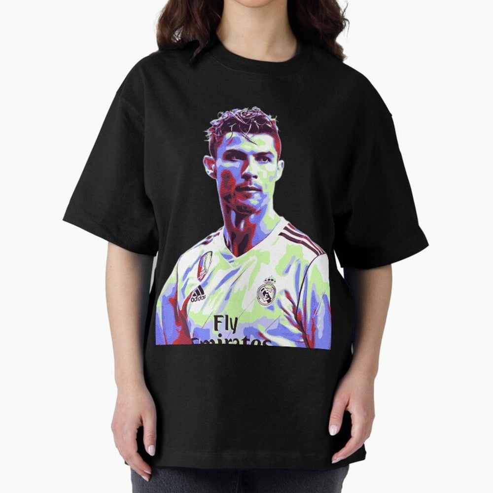 Ronaldo - retro Oversized T-Shirt Join the Countdown to FIFA World Cup 2026 USA Canada Mexico Spirit, Connected to Spain, Cristiano Ronaldo, Haaland and CR7, Classic Soccer Heritage, Championship Pressure, Fan Loyalty and International Pride; Ideal