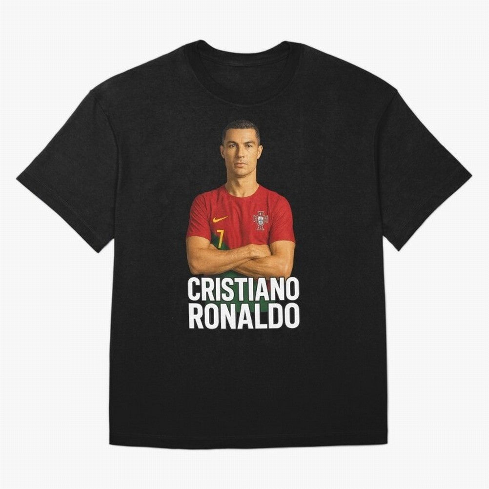 Cristiano Ronaldo Oversized T-Shirt Stand with Match Day Hype around FIFA World Cup 2026, Messi, Portugal, Spain and Germany, Stadium Memories, Football Loyalty, International Chants and Championship Tradition; Created for Match Day Parties, Soccer